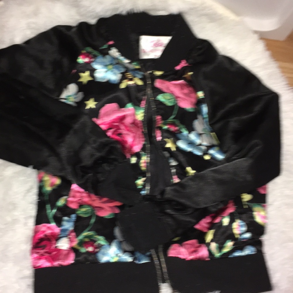 Flower bomber jacket